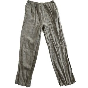 J.Jill Linen Pants Women's Size S Elastic Waist‎ Casual Lightweight Casual Chic